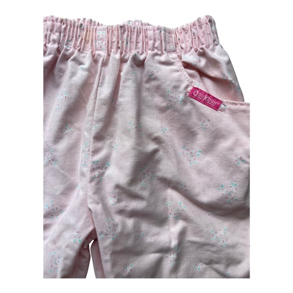 Vintage Osh Kosh B'Gosh Pink Floral Toddler Pants 90's - Picture 2 of 5